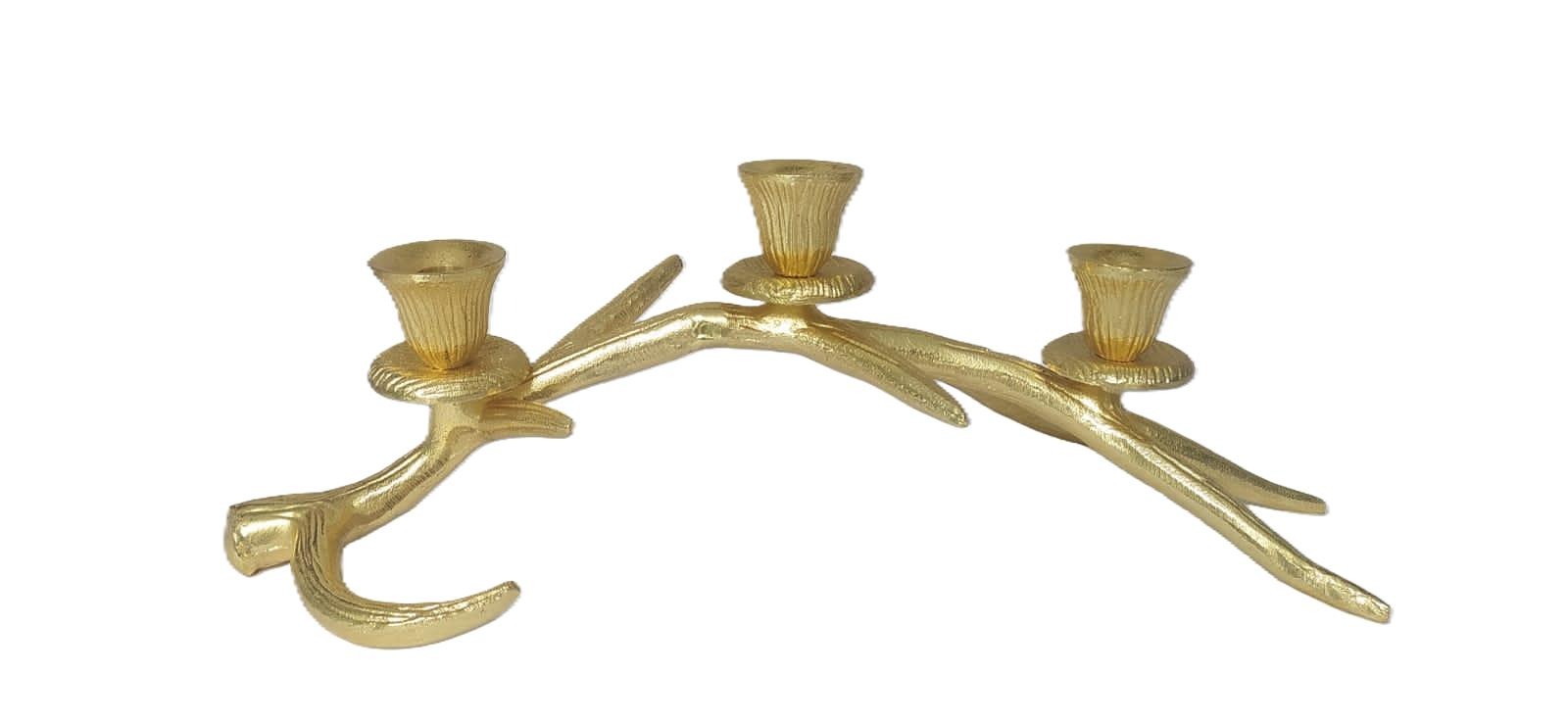 3-Arm Antler Candelabra