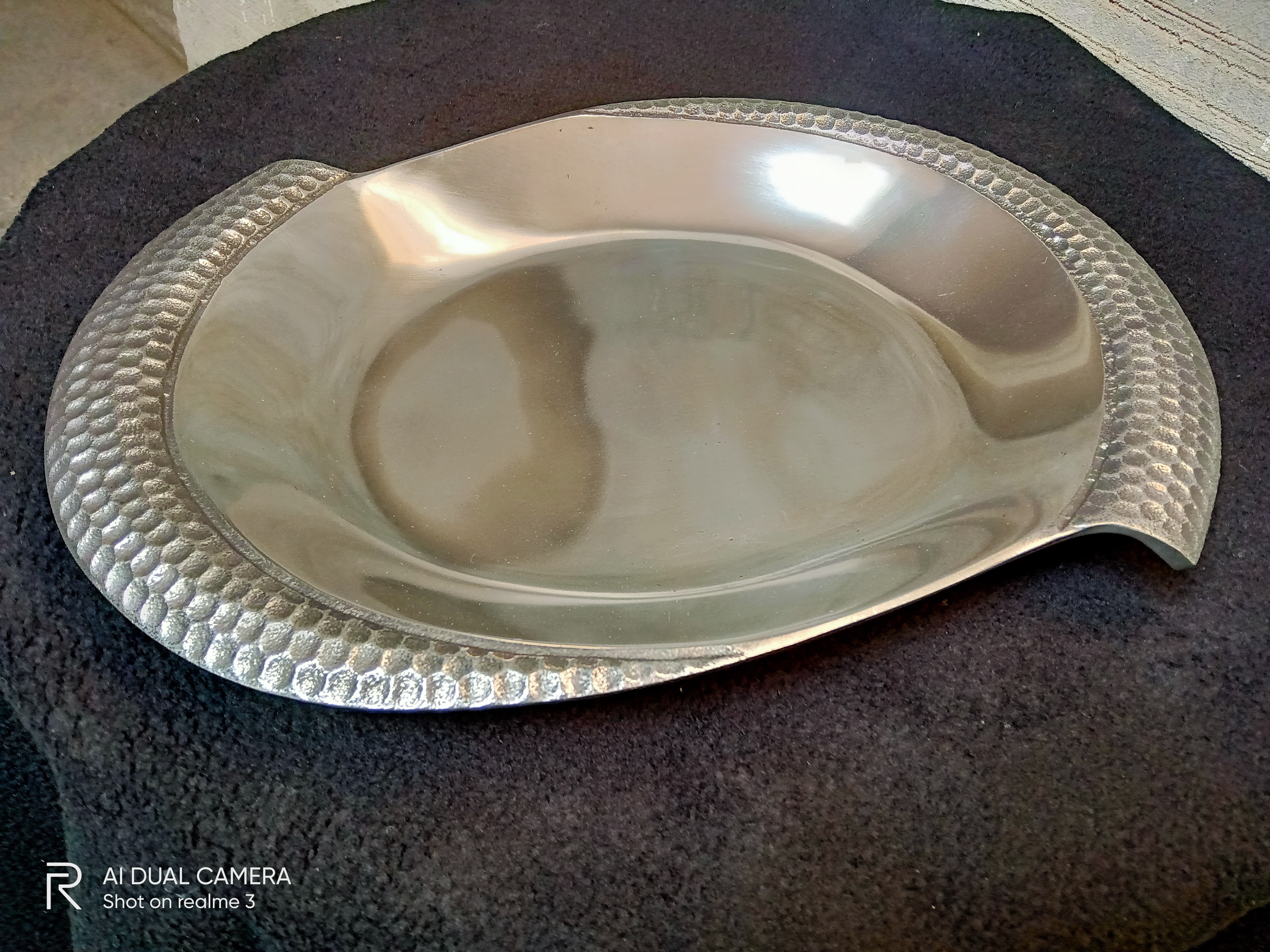 Beaded Edge Circular Buffet Tray
