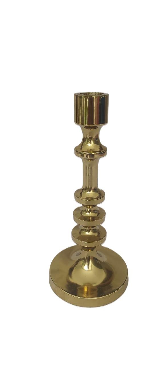 Tall Turned Brass Candlestick thumbnail 2